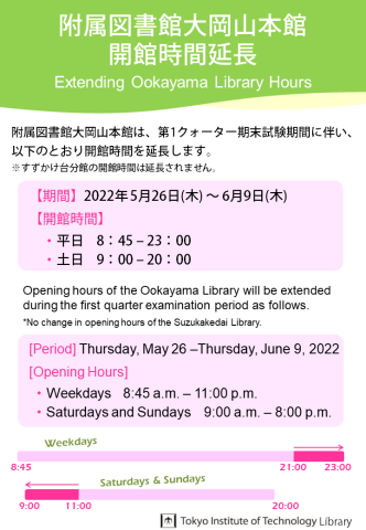 東京工業大学附属図書館カレンダー