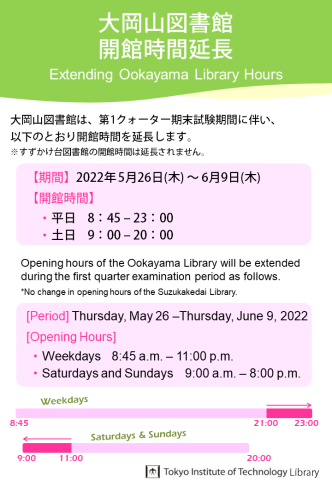 東京工業大学附属図書館カレンダー