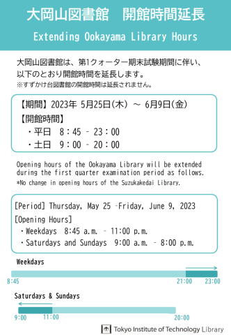 東京工業大学附属図書館カレンダー