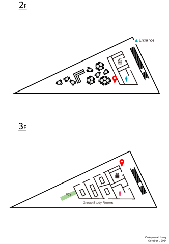 Stamp rally map 2F&3F